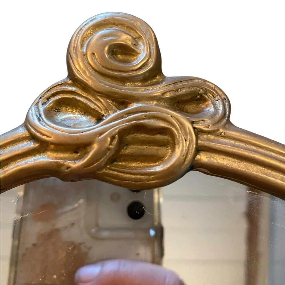 Antique / Vintage French Art Nouveau/Art Deco Lady Maiden Mirror 20s -30s